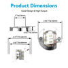 Boat 4 x LED Round Marine Boat Cabin Deck Courtesy Lights (N/A)
