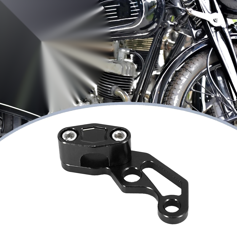 Motorcycle Front Brake Line Hose Clamp Universal Black