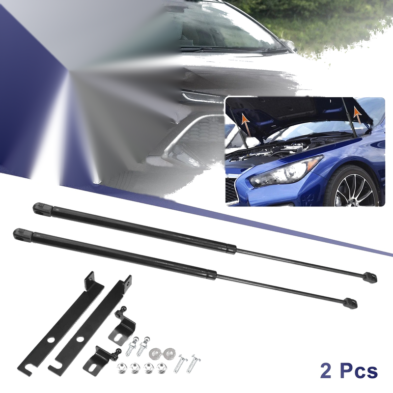 Toyota Corolla 2 x Front Hood Lift Supports Struts Black (2018–2020)