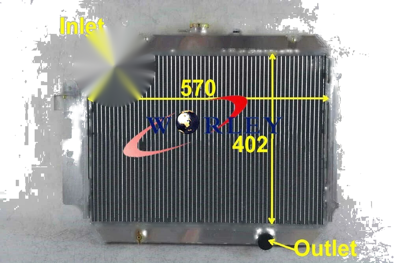 Mazda B-Series B2200 B2600 Ford Courier Aluminum Radiator (1986-1993)