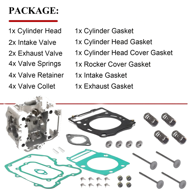 Polaris Sportsman 450 Engine Cylinder Head w/ Valve Gasket (2006-2007)