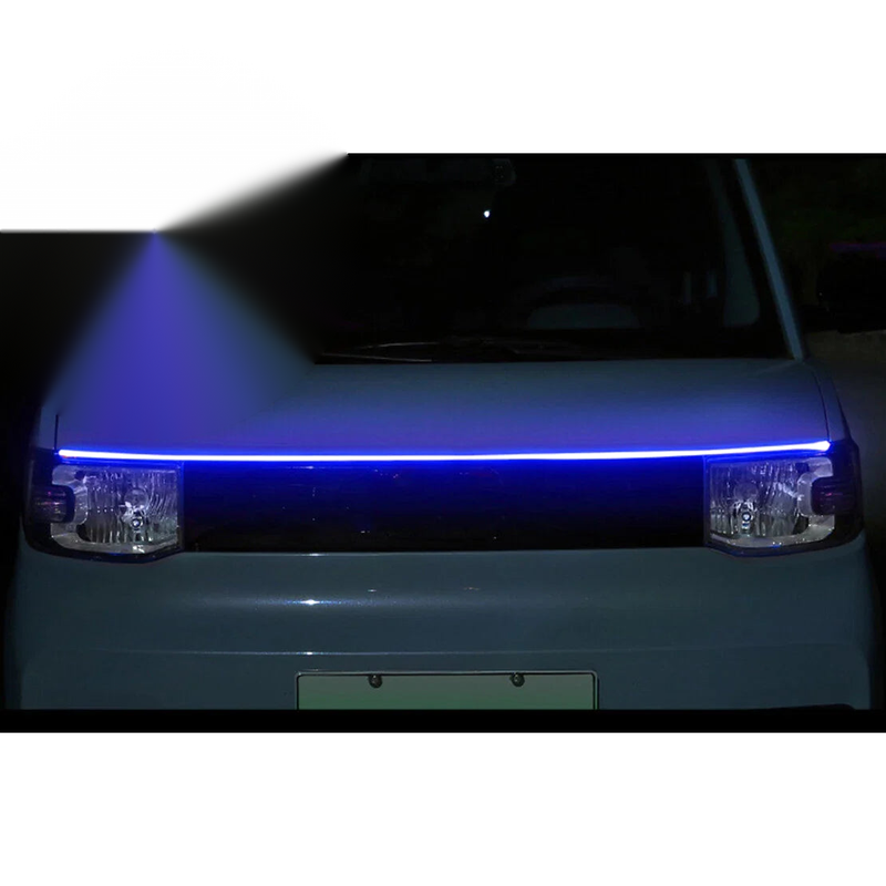 Universal Car 120cm Flexible Blue LED DRL Day Running Light Strip