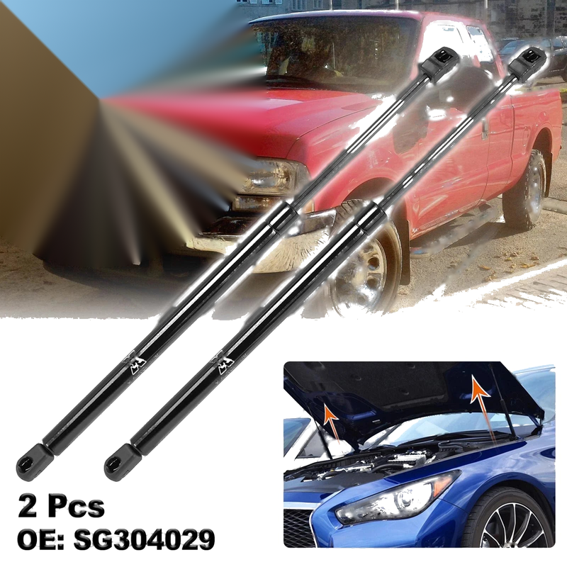 Ford F-250 2 x Front Hood Lift Supports Struts Gas Springs (1999-2007)