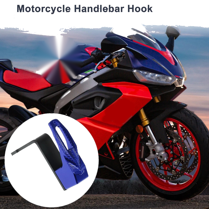Motorcycle Blue Motorcycle Hanging Hook / 83mm / Square Aluminum Alloy