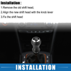 Toyota Yaris (2005-2010) Black Plastic 5 Speed Manual Shift Knob