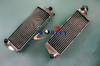 HUSQVARNA TE610 TE570 TE410 Aluminum Radiator + Red Hose (1993-2003)