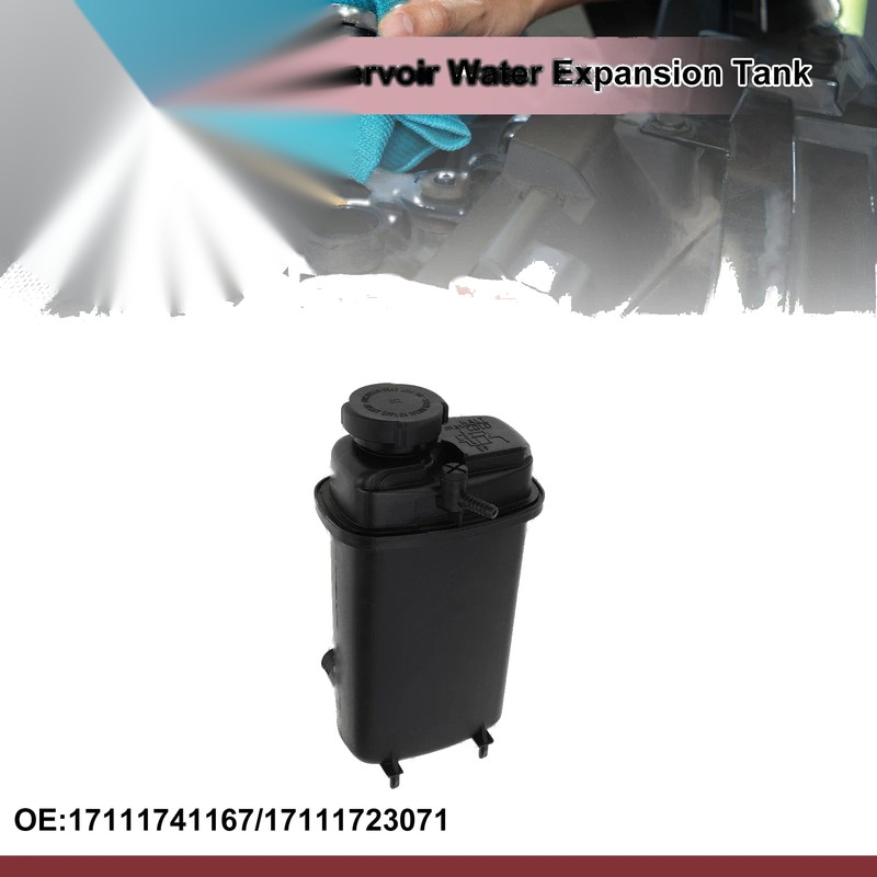 BMW 540i 740i 840Ci Coolant Expansion Overflow Tank w/ Cap (1995-2001)