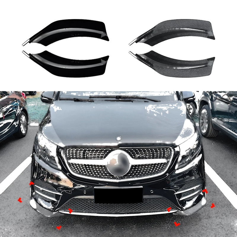 Mercedes Benz W477 V260 2 x Front Bumper Side Air Vent Trim (2016-2020)