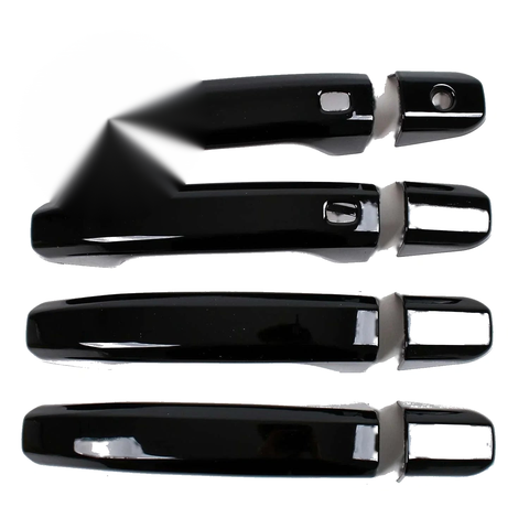 Chevrolet Silverado 1500 Smartkey Black Door Handle Lid Cover Trim (2020-2024)