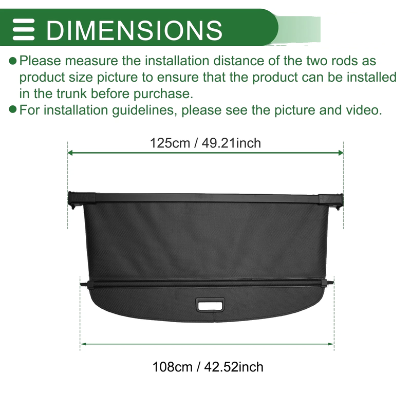 Volvo V60 (2018-2023) Retractable Aluminum Alloy Canvas Cargo Cover