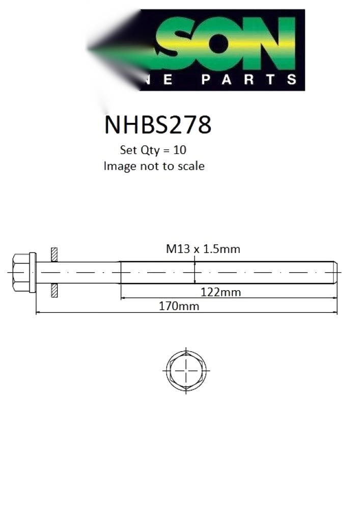 Holden Cruze JH 2.0L Z20D1 CYLINDER HEAD BOLT SET (2011-2015)