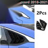 Honda Accord Quarter Window Louver Cover Glossy Black (2018–2021)