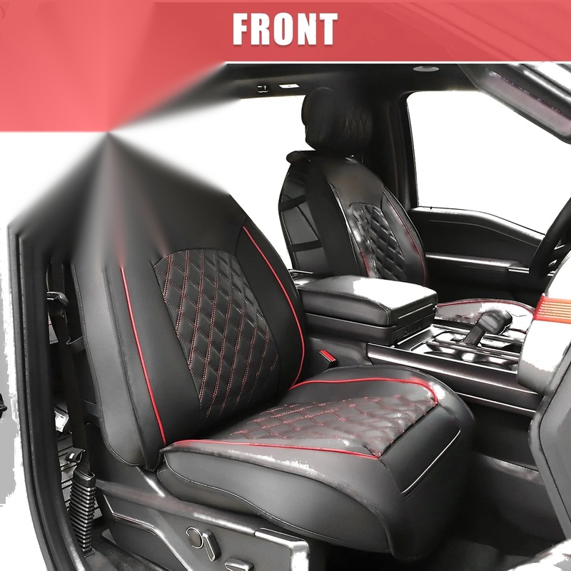 Chevrolet Seat Protector Black Red Front Seat Covers