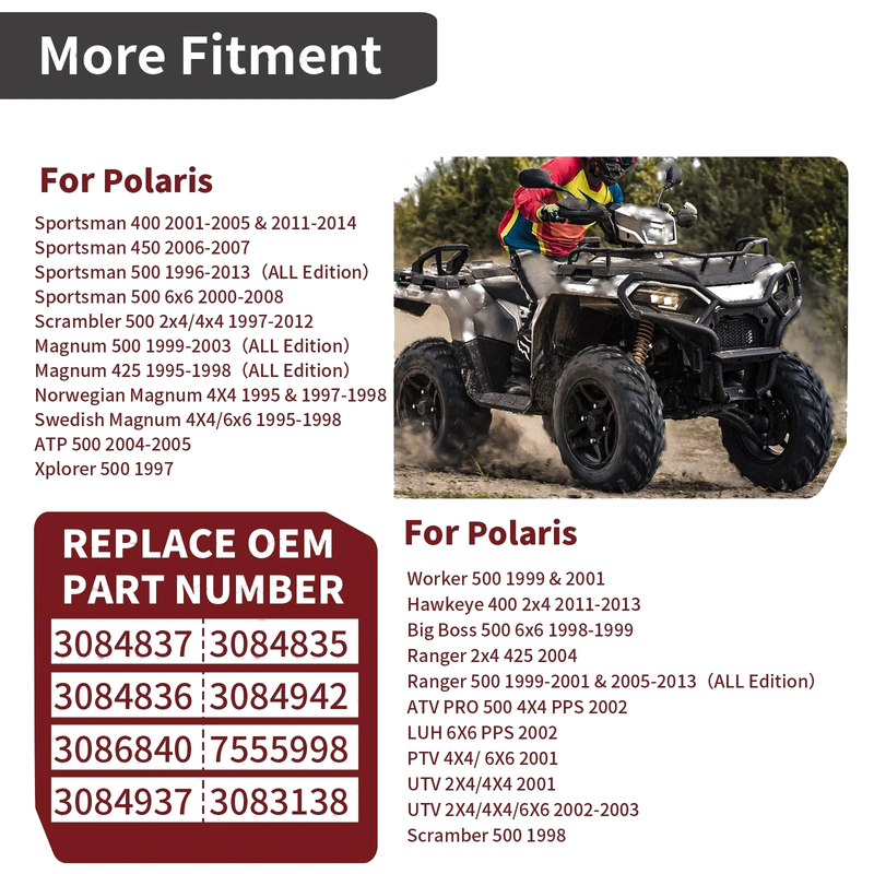 Polaris Sportsman 400 Water Pump Seal Rebuild Kit (2001-2005, 2011-14)