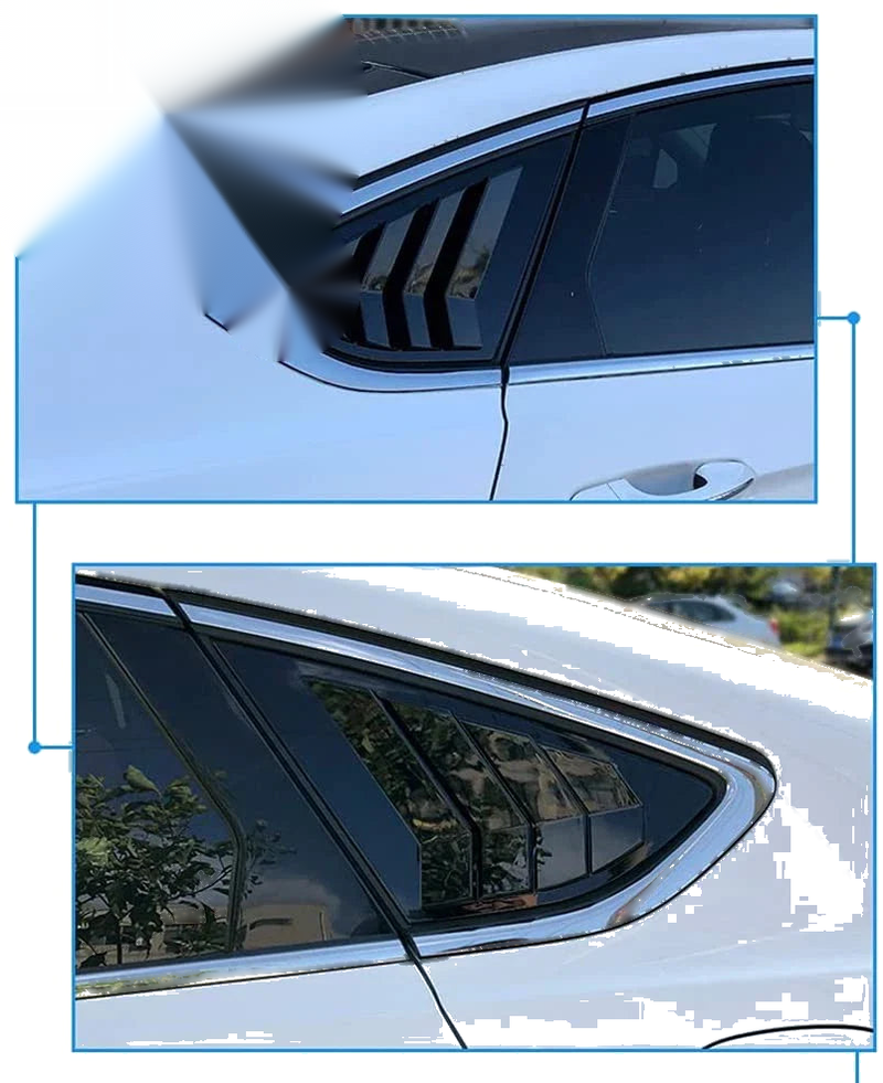 Ford Fusion Mondeo Rear Side Window Louvers Cover (2013–2022)