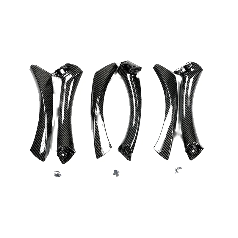 BMW E90 E91 E92 E93 Series 3 Carbon Style Door Handle Knob KIt Parts Fit