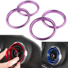 Audi A3 S3 Q2L 2012-2019 4 x Purple Car Air Vent Cover Rings