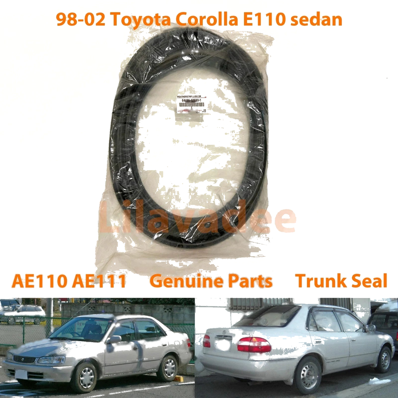 Toyota Corolla AE110 AE111 4D Sedan Trunk Lid Weatherstrip Rubber Seal
