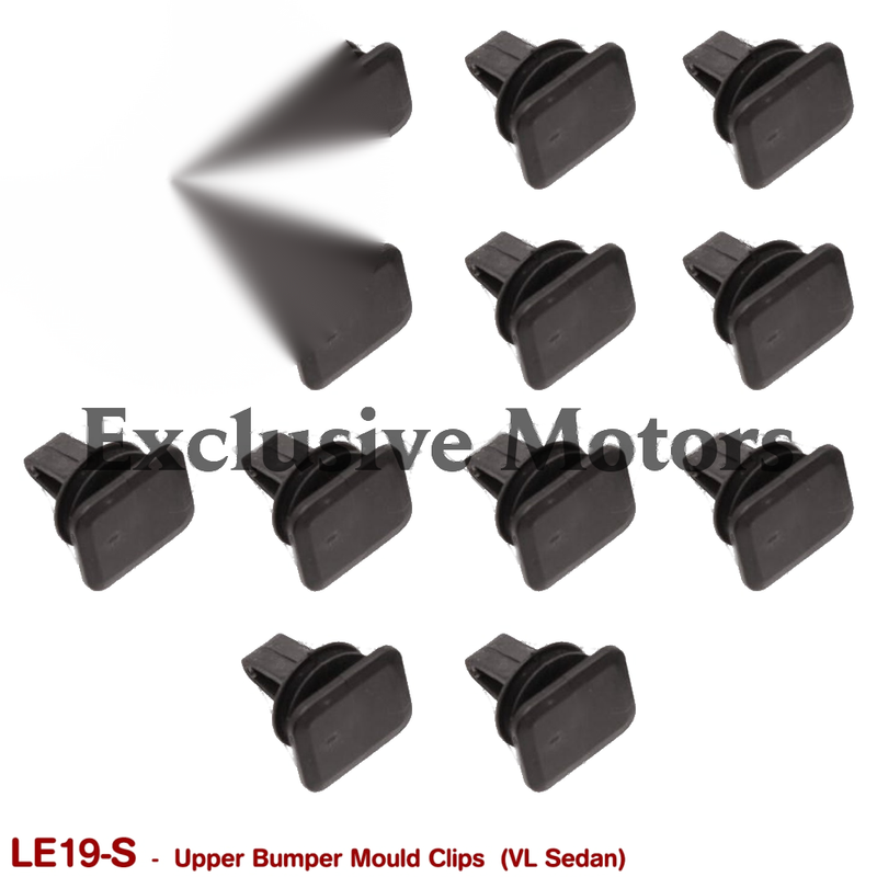 Holden Commodore VL Sedan Bumper Upper Mould Clips (1986-1988)
