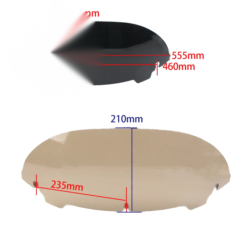 Harley Davidson Electra Glide, Street Glide 7" Windshield (2014-2023)