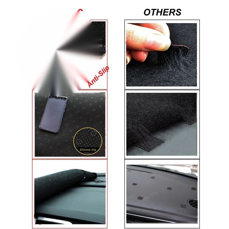 Honda Accord Euro CL9 2.4L (2003-2008) Black Cover Non-Slip Dash Mat