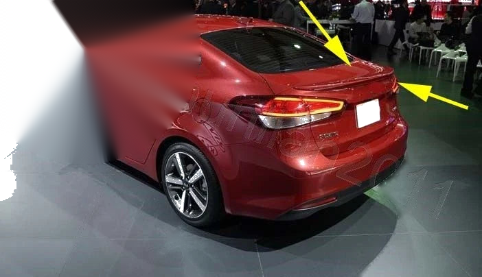 Kia Forte 4 Door Sedan K3 ABS Factory Style Spoiler Wing (2014-2018)