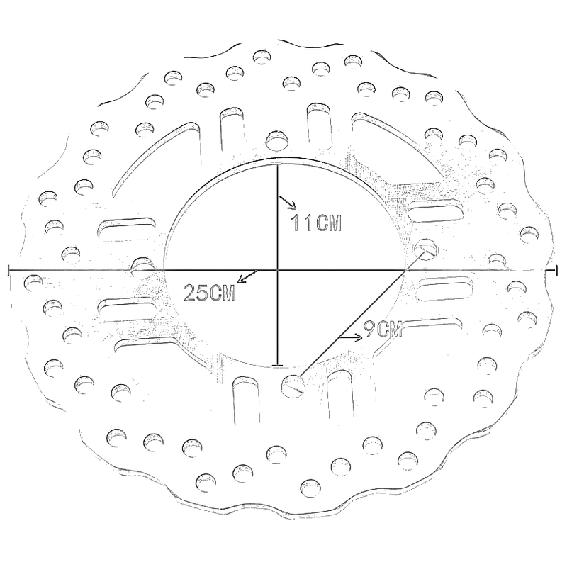 Kawasaki KLZ1000 Versys 1000 Ninja ZX-14 Rear Brake Disc (2010-2023)