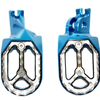 Honda CRF250 CNC Blue Stainless Foot Pegs (2004-2023)