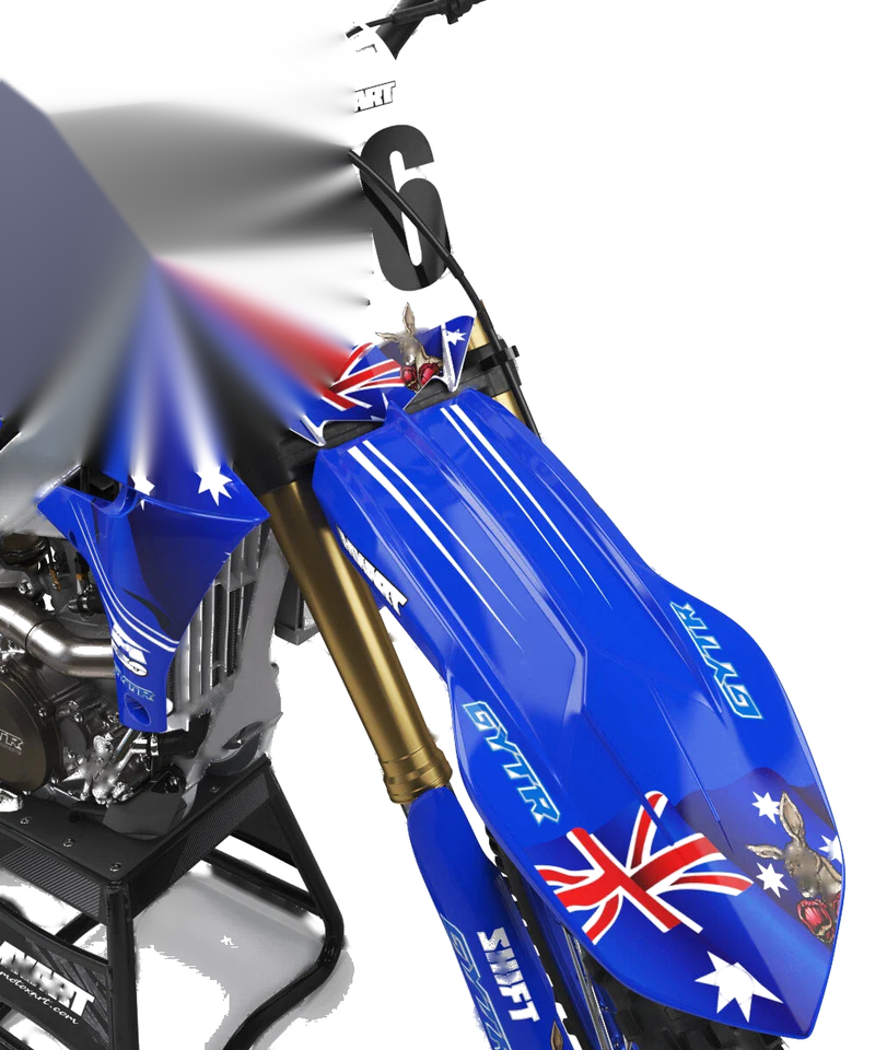 Yamaha YZF 250 2014-2018 Aussie Style Stickers Custom Graphics Full Kit