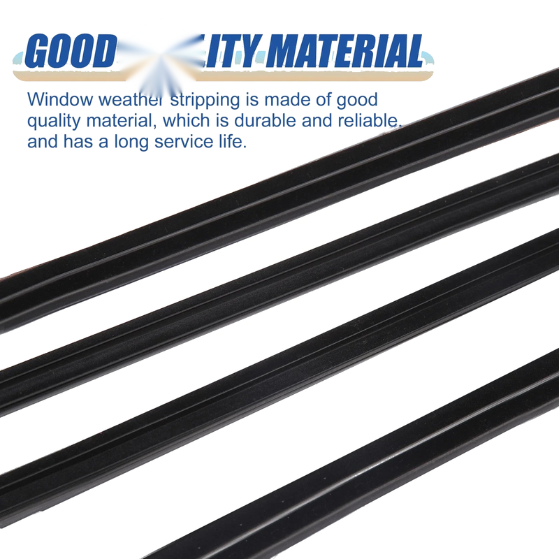Honda Civic Sedan 4 Pcs Window Seal Weatherstrip Trim (2016-2019)