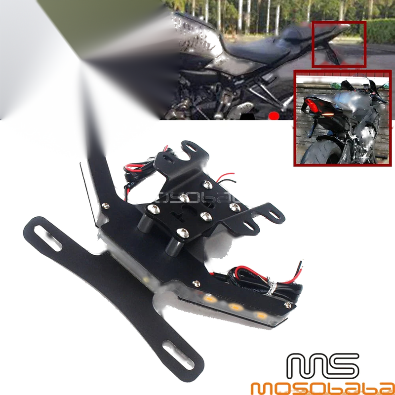 Yamaha MT-07 Rear Tail Tidy License Plate Holder LED Turn Signal Light (2014-2023)