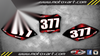 Honda CRF 250 R (2008-2009) Stickers Decals Custom Number Plates