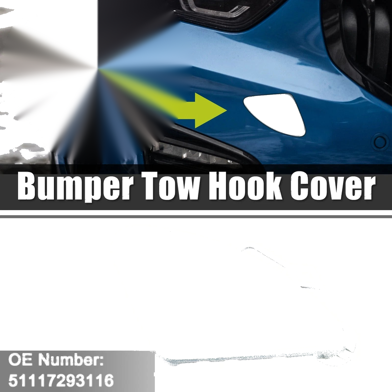 BMW 320i Front Right Bumper Tow Hook Cover (2006-2013)
