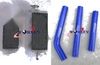 KTM 125 / 200 / 250 / 300 SX / EXC / MXC Aluminum Radiator & Hose (2008-2013)