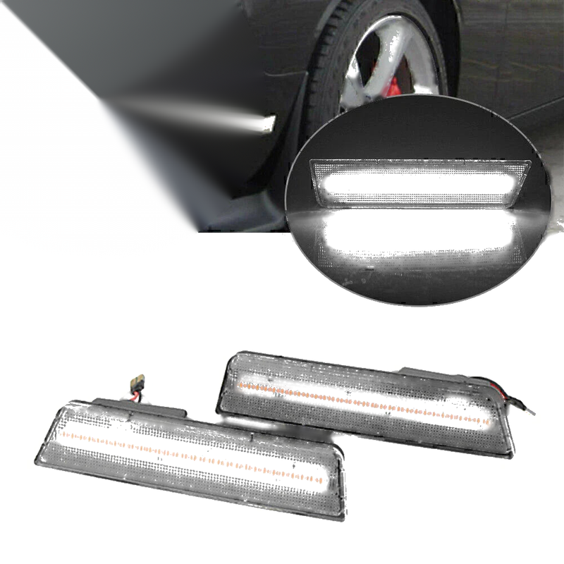 Dodge Challenger White LED Front Side Marker Lights (2008-2014)