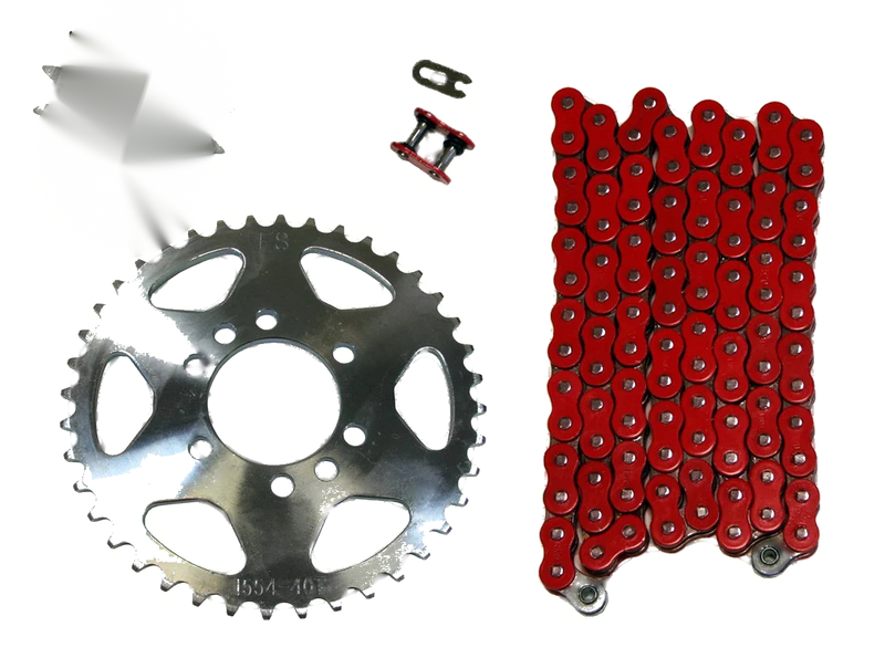 Kawasaki KFX400 Red 520x98 Drive Chain & 14/41 Sprockets (2003–2006)