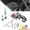 Harley Softail FLSTF FXSTB FLSTSB Chrome Cone Spike Air Filter Cleaner