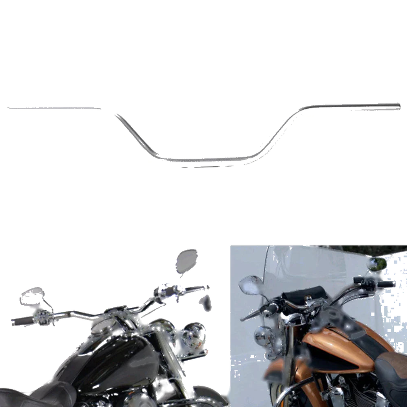 Harley Dyna Fat Bob, Low Rider, Softail 1-1/8" Club Style Handlebar (2006-2017)