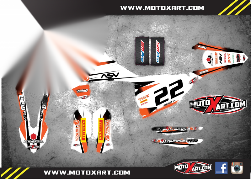 KTM EXC Series STORM STYLE Full Sticker Kit (2017 - Present)