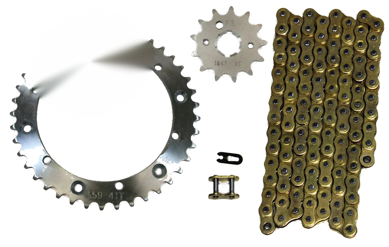 Yamaha Banshee 350 Gold 520x104 Drive Chain & 13/41 Sprockets (1989–2006)