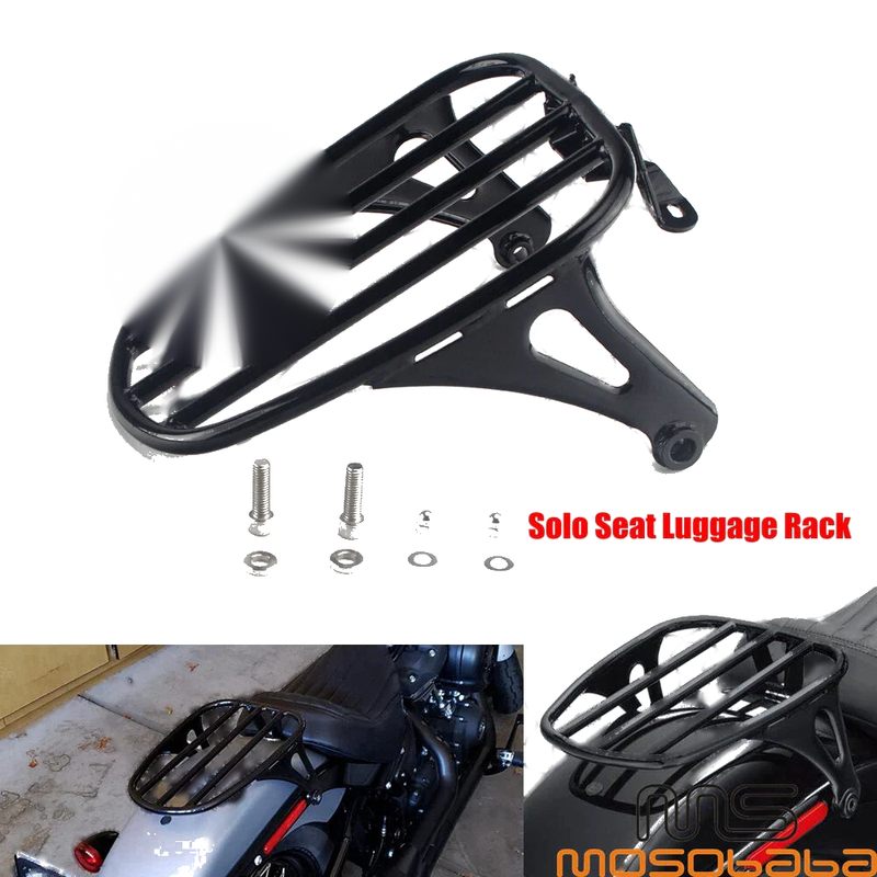 Harley Deluxe Heritage Classic Solo Seat Luggage Mount Rack (2018-2021)