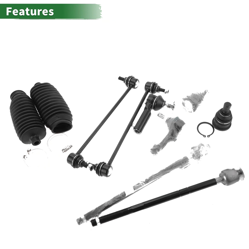 Mazda 10 Pcs Front Suspension Kit Tie Rod Ends (2004-2009)