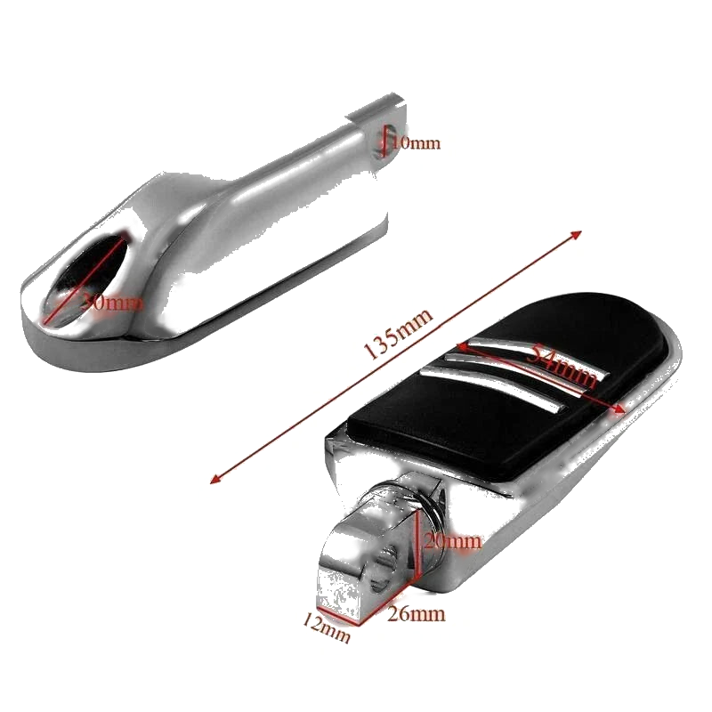 Harley Sportster Iron XL 1200 XL883 Dyna Chrome Foot Pegs Footrests (2004-2023)