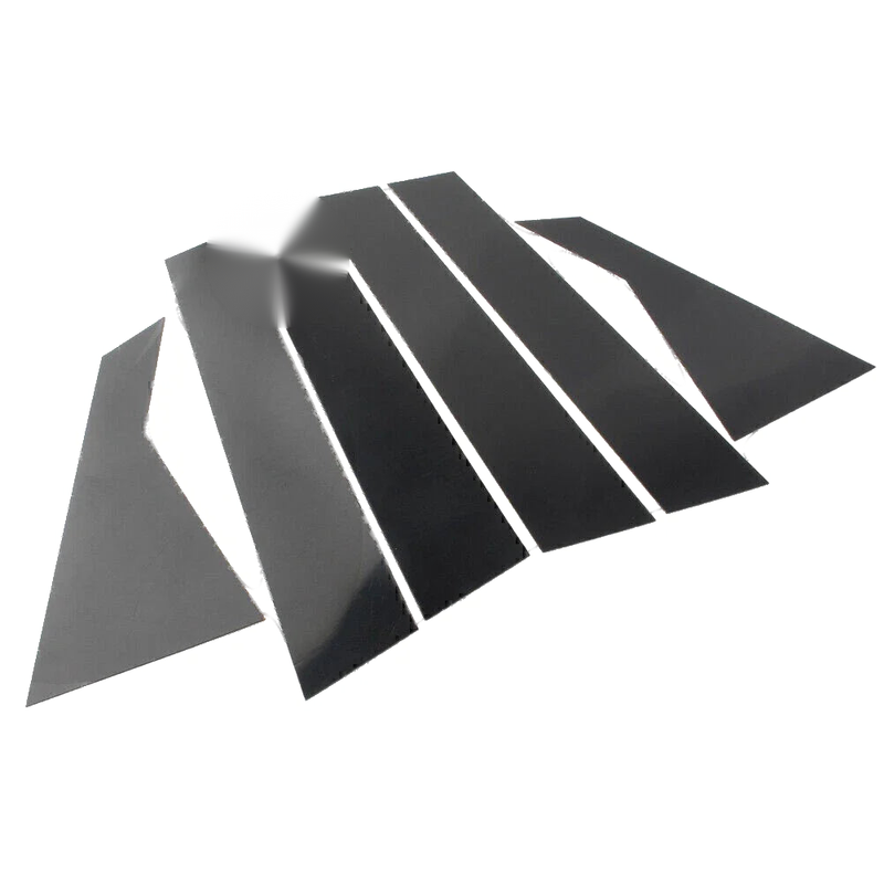 Kia Forte (2019-2024) Sedan 6 x Black Door Window Trim Covers