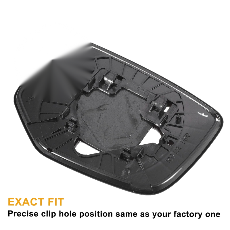 Honda Accord Left Side White Mirror Glass w/ Back Non-Heated (2008-2010)