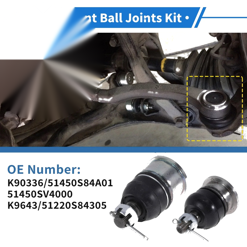Honda Accord 4 x Front Upper & Lower Ball Joints (1998 - 2002)