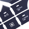 Mercedes Benz AC Climate Button Vinyl Decal Set (New)