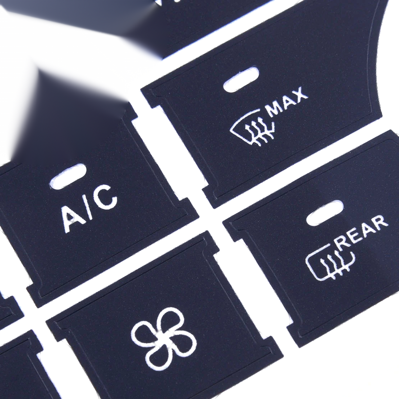Mercedes Benz AC Climate Button Vinyl Decal Set (New)