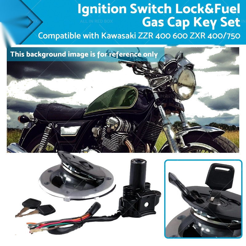 Kawasaki ZZR 400 600 ZXR 400 / 750 Ignition Switch Lock & Fuel Gas Cap Key Set