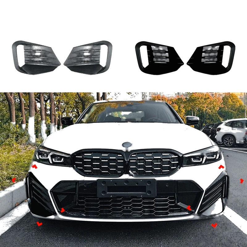 BMW G20 G21 Bumper Side Vent Spoiler Cover Kit (2023-2024)